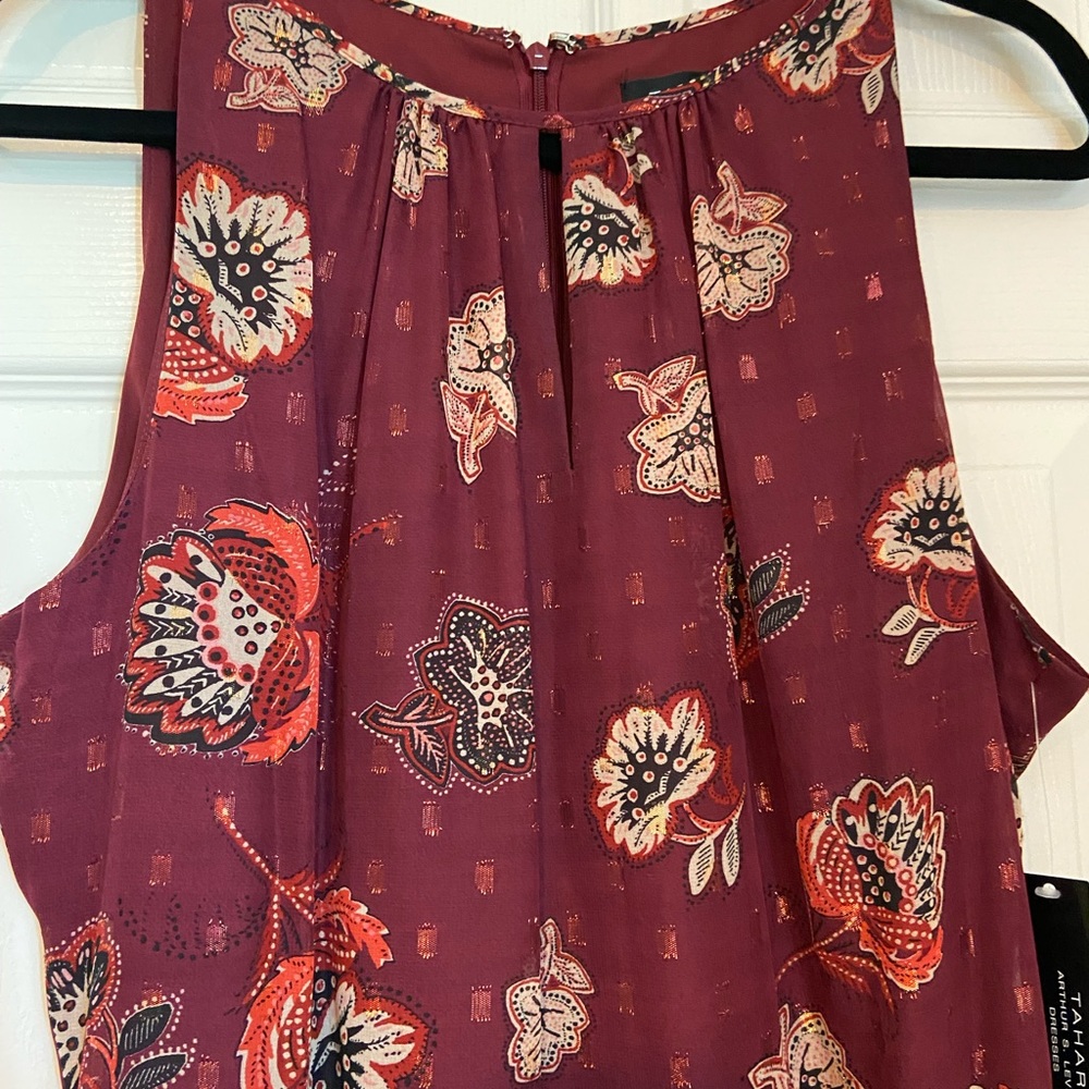 NWT Tahari Chiffon Dress - Picture 5 of 6